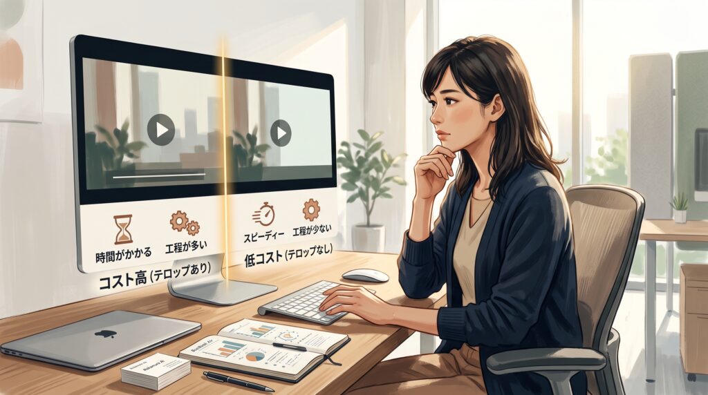企業動画 戦略で押さえたい、テロップの必要性
